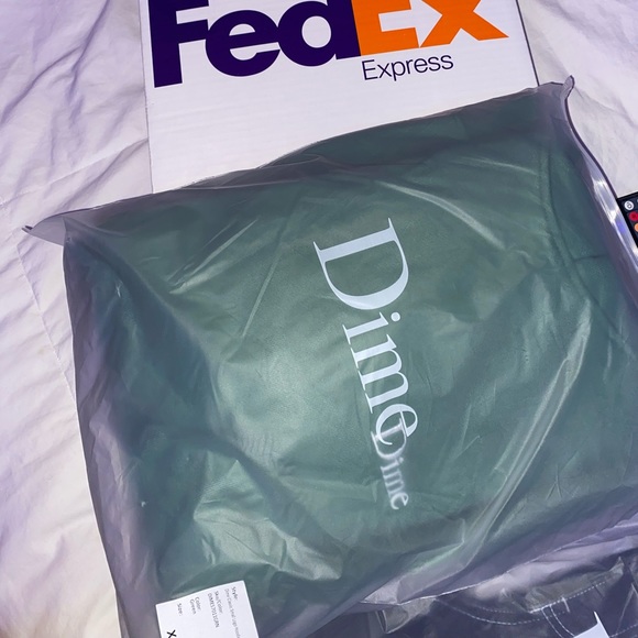Dime Classic Small Logo Hoodie- Green XL - Picture 4 of 5